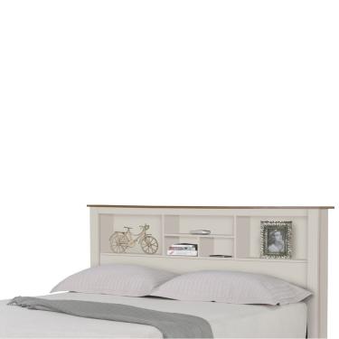 Imagem de Cabeceira Para Cama De Casal Cuba Off White Gran Belo
