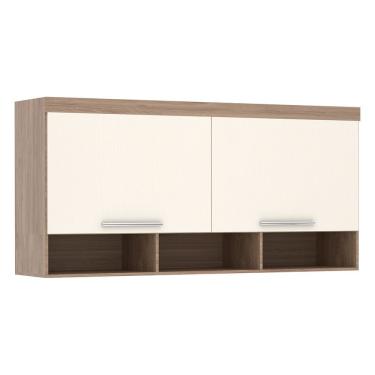 Imagem de Ponte Modulada Aérea Casal 2 Portas 167cm Avelã Com Areia