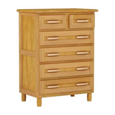 Imagem de Cômoda Mel 6 Gavetas Madeira Maciça Pinus Cavazotto