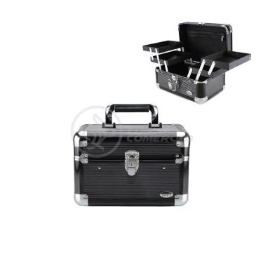 Imagem de Maleta De Maquiagem E Joias Ruby's Modelo Fs-1152c Organizadora Completa Profissional - Preto