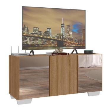 Imagem de Rack Tv Até 32 Polegadas Com Espelhos Mp1079 Rustic branco
