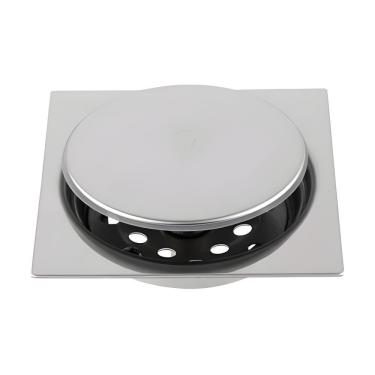 Imagem de Ralo Click Inteligente Para Banheiro 10 X 10 Inox Flux Hidro