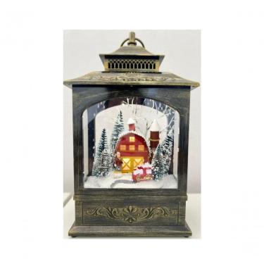 Imagem de Enfeite Natalino Lamparina Musical Com 6leds 43,5x23x13cm Xts0254 - Master Christmas