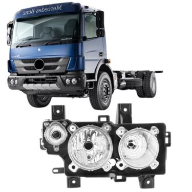 Imagem de Farol MB Atego 1719 1726 1729 2426 2429 2012 Ate 2021 LD duplo Alto e Baixo A9588201161