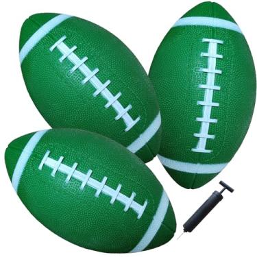 Imagem de AppleRound Pacote Com 3 Bolas De Futebol Americano À Prova D'Água 8 Polegadas Da Para Piscina, Praia E Quintal - Infláveis Ideais Brincar Na Água No Bomba Ar, Diversão Ao Ar Livre, Tamanho Infantil