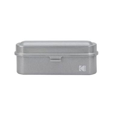 Imagem de KODAK Capa de filme - para 5 rolos de filmes de 35 mm - Caixa de aço compacta e retrô para classificar e proteger rolos de filme (prata) (o filme não está incluído)