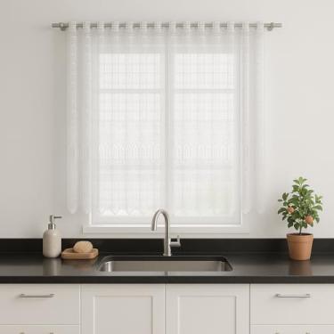 Imagem de Cortina Cozinha Renda Rendado 180x130cm Casa