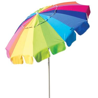 Imagem de Guarda-Sol Rainbow- Poliéster com Haste de Alumínio 2,20m- 3596- Mor