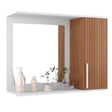 Imagem de Armário de espelho para banheiro com portas (BCO/RIP)