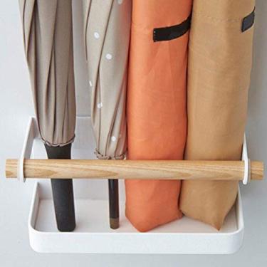 Imagem de Ymiko Titular de Guarda -chuva para Entrada, Suporte de Guarda (Branco)