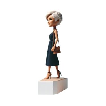 Imagem de Chic Walk Lady Bobblehead feito à mão a partir da foto para FashionLoving Wives Friends Honors Urban Grace serve para decoração de boutique lembrança exclusiva para carrinhos de bebê de estilo