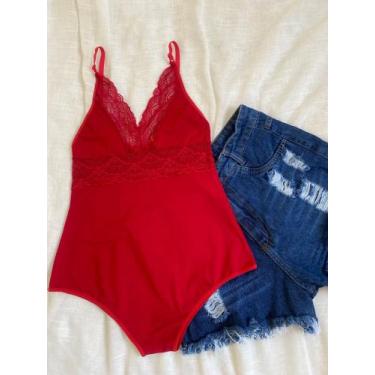 Imagem de Body Plus Size até o tamanho 54 - VM Store, Vermelho, 56/58