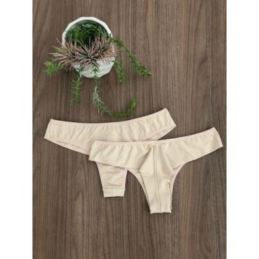 Imagem de Calcinha fio duplo. - Nobreza Real Lingerie, Nude, 42