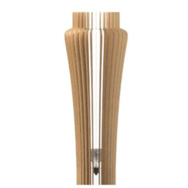 Imagem de Luminária De Chão Azaléia Mdf Luminária Cor:mdf Cru