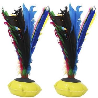 Imagem de Kit 2 Petecão Peteca Grande Colorida Brinquedo Brincadeira - Toys