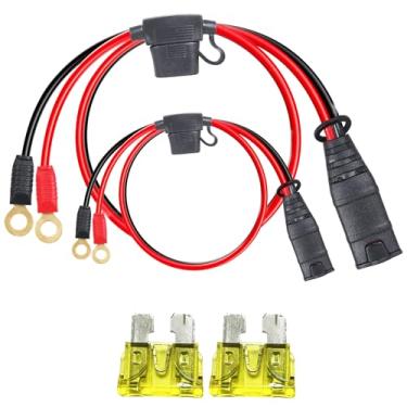 Imagem de Basysion Conector de Terminal de Ilhós Xl para Chicote de Fios M10 (3/8 Pol.), Compatível com Noco Gc008 X-Connect, para Carregadores de Bateria Inteligentes Genius, Acessório de 2 Peças