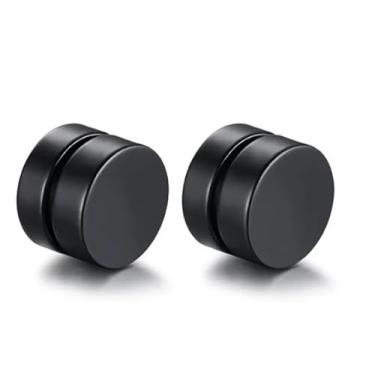 Imagem de Brinco Masculino Magnético Preto/Imã/Alargador Falso - PAR