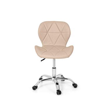 Imagem de Cadeira Escritório Slim Vegas Base Giratória Estofada Nude
