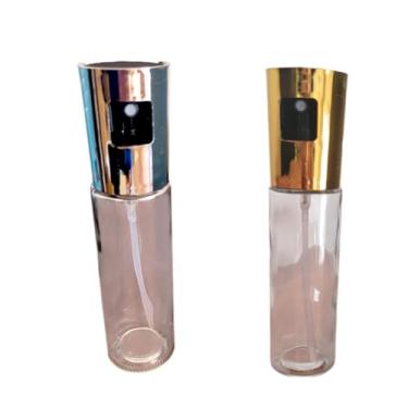 Imagem de Kit 2 Sprays de Vidro Multiuso para Óleo, Azeite Entre Outros (Dourada e Prata)