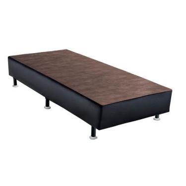 Imagem de Base de Cama Box Light material sintético Preto Solteirao 108 cm (LARG