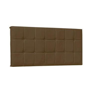 Imagem de Painel de Cama 195cm Sonhare Suede Caramelo - Lucadi Home