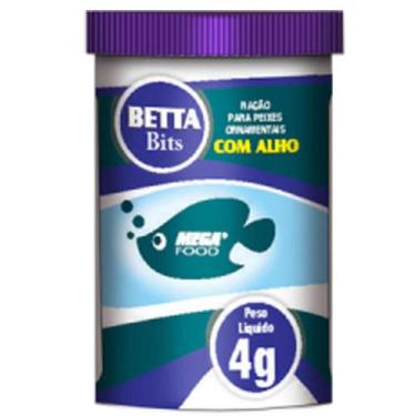 Imagem de Ração Mega Food Betta Bits 4g com Alho