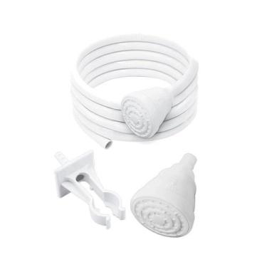 Imagem de Chuveirinho Quick Fame com Suporte e Mangueira de 2 metros Branco, Bra