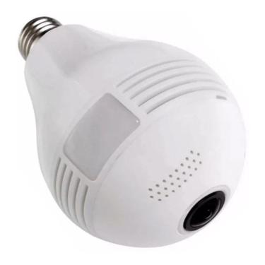 Imagem de Câmera Espiã Formato De Lampada 360º Wifi Panorâmica V380!!