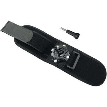Imagem de BLLNDX 1 conjunto de suporte de alça de pulso ajustável de 360 graus ângulo de disparo 30 x 7,5 cm alça de pulso para câmera esportiva para bicicleta, motocicleta, esqui, surfe, acessórios de tiro ao