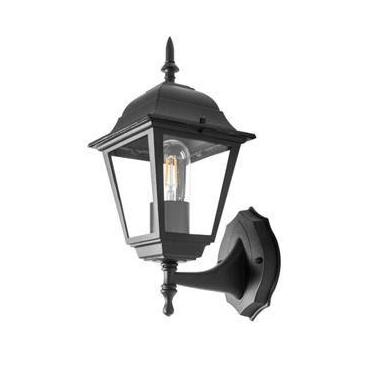 Imagem de Arandela De Parede Colonial Alumínio Preto 4 Faces Externo Ponente