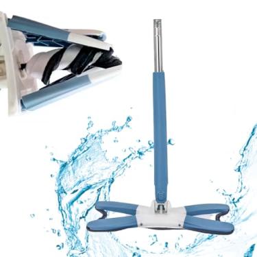 Imagem de Mop Rodo De Limpeza Giratorio Retangular Ajustavel Retratil Cor:Azul Escuro