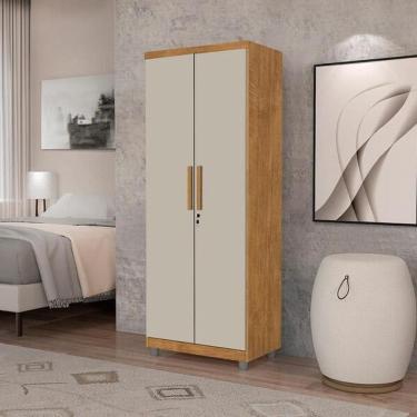 Imagem de Armário Multiuso Ouro 2 Portas Com Chave Ipe Off White