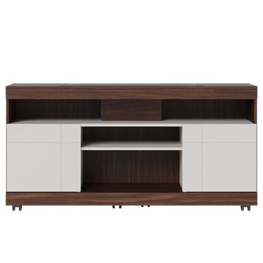 Imagem de Rack Bancada Tv 47 Pol 136 cm Yara Nogueira Real Off White Colibri