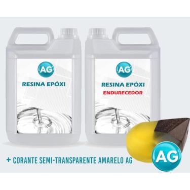 Imagem de Resinas Epóxi 1KG + Corante semi-transparente Amarelo AG - Resinas ag