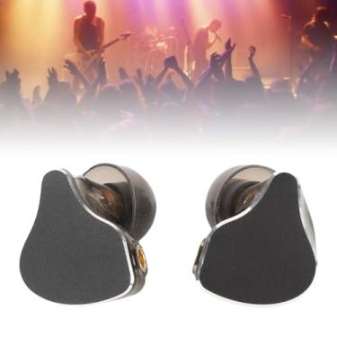 Imagem de Diyeeni Fones de Ouvido Com Cancelamento de Ruído, Fones de Ouvido Com Fio HiFi Com Cabo Destacável para Músicos Cantores Entusiastas da Música Studio, Design Ergonômico para o Máximo (Preto)