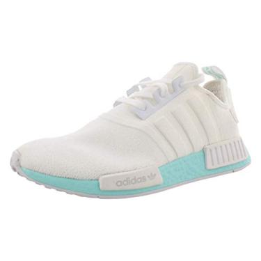 Imagem de adidas Tênis feminino NMD_r1's, Branco puro/azul-bebê e branco, 36