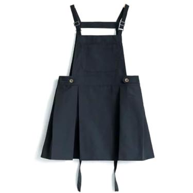 Imagem de Avental de cozinha doméstica, roupa de trabalho feminina para salões, floristas e baristas, avental ajustável para lojas de chá de leite