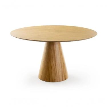 Imagem de Mesa De Jantar Cone 120cm Tampo Cinamomo Base Cinamomo