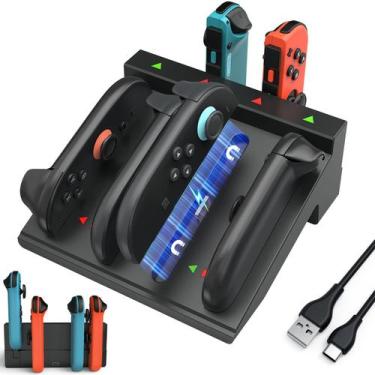 Imagem de Dock Switch Joycon de carregamento para Nintendo Switch 2 e 1 e OLED -