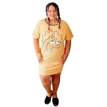 Imagem de Camisolas Divertidas Personagens Desenho Animado Plus Size - Nannamia,