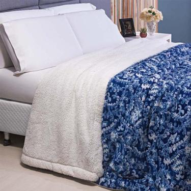 Imagem de Manta Sherpa Solteiro Andreza Arabesco ul - Andreza Enxovais