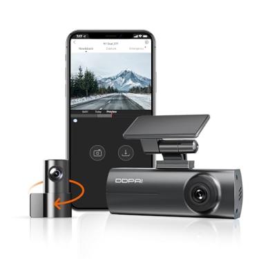 Imagem de DDPAI N1 Dual Câmera Veicular Frontal Traseira 1296P+1080P, Dachcam com WiFi, Câmera para Carro com Aplicativo, Supercapacitor, Visão Noturna, Gravação em Loops, Estacionamento 24H (Sem Cartão SD)