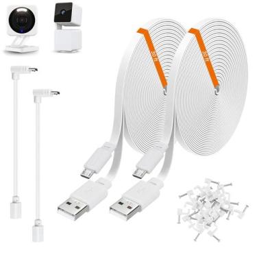 Imagem de Cabo de extensão de alimentação de 9 m compatível com Wyze Cam v4 Whit
