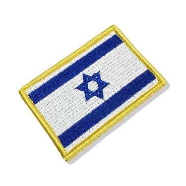 Imagem de BP0009-001 Bandeira Israel Patch Bordado 7,5x5,0cm - BR44