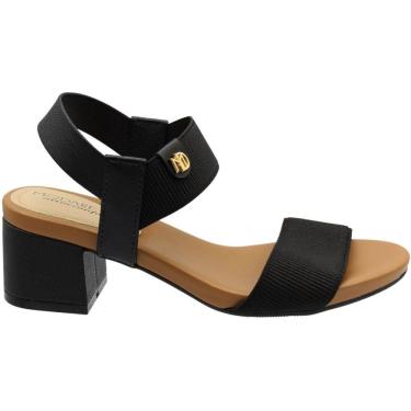 Imagem de Sandália Modare Ultraconforto Elástico Aplique Salto Bloco Grosso Feminina