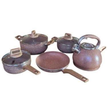 Imagem de Jogo De Panelas Cerâmica Antiaderente Indução Café - Jac Pack