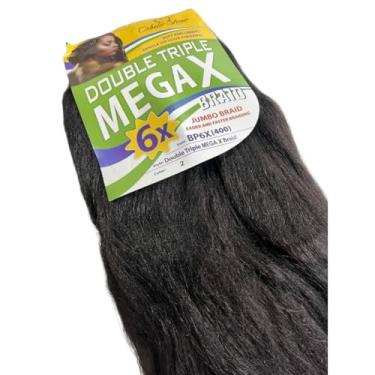 Imagem de Kanekalon Jumbo Para Tranças Box Braid MEGAX 400g Fibra Especial(PRETO 02)