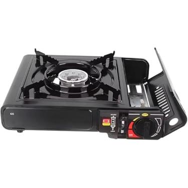 Imagem de Fogão Portátil a Gás, Ignição Piezo Automática, 2,3kW, Base em Aço, 34x25x8cm, Chama Regulável, Ideal para Casa e Camping