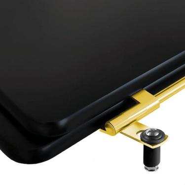 Imagem de Assento Sanitário Boss Noir Para Vaso Com Ferragem Dourada