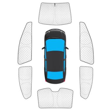 Imagem de KMF 6 peças de persianas espessas de janela inteira para acessórios Honda Civic 2012-2015, para-sol para-brisa viseira de carro capas para janela traseira lateral, bloqueio UV e blackout privacidade